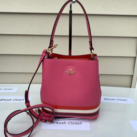 COACH Bucket Bag Colorblock With Stripe - Picture 7 of 9